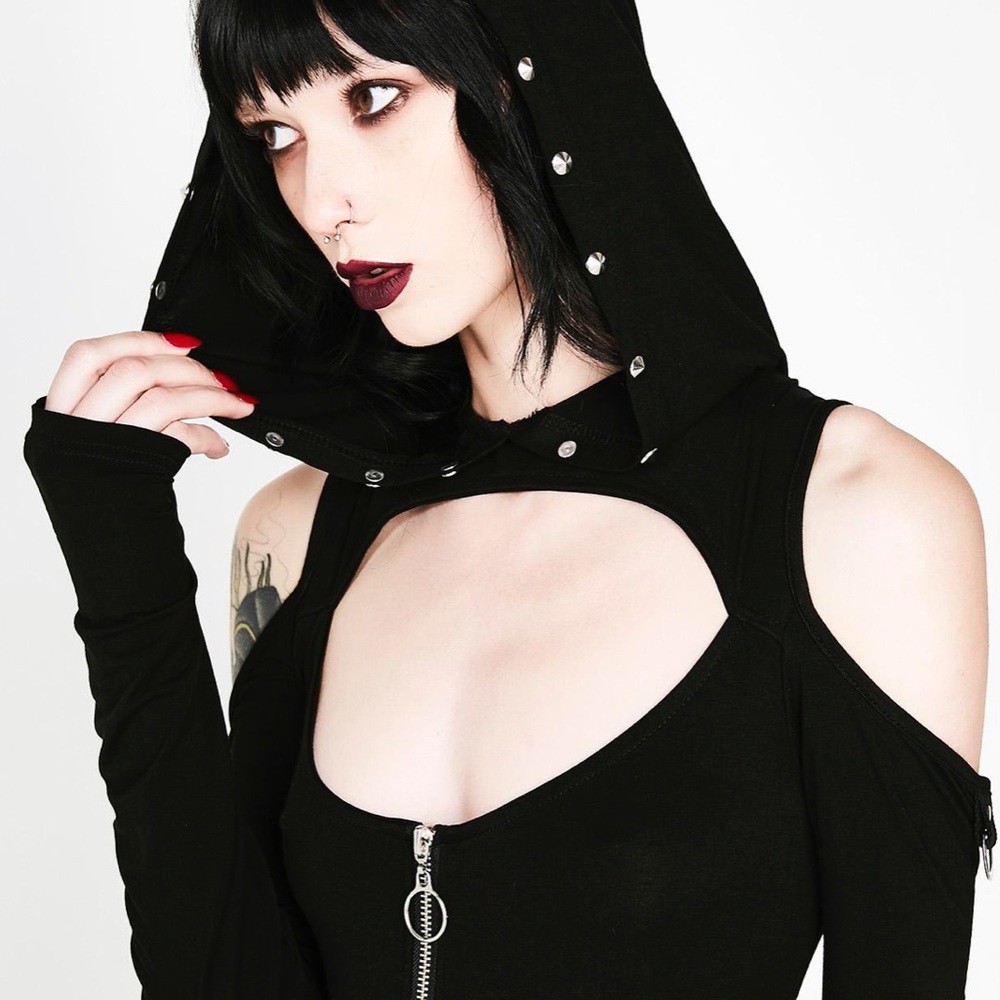 NWT KILLSTAR Spirit Walker Hooded dress goth witch